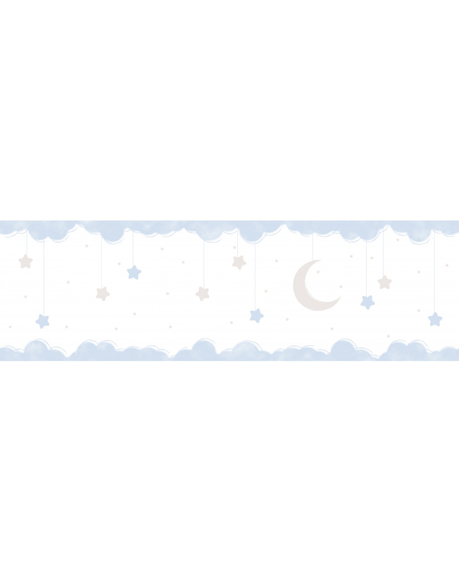Detská bordúra hviezdičky 102411 - modrá